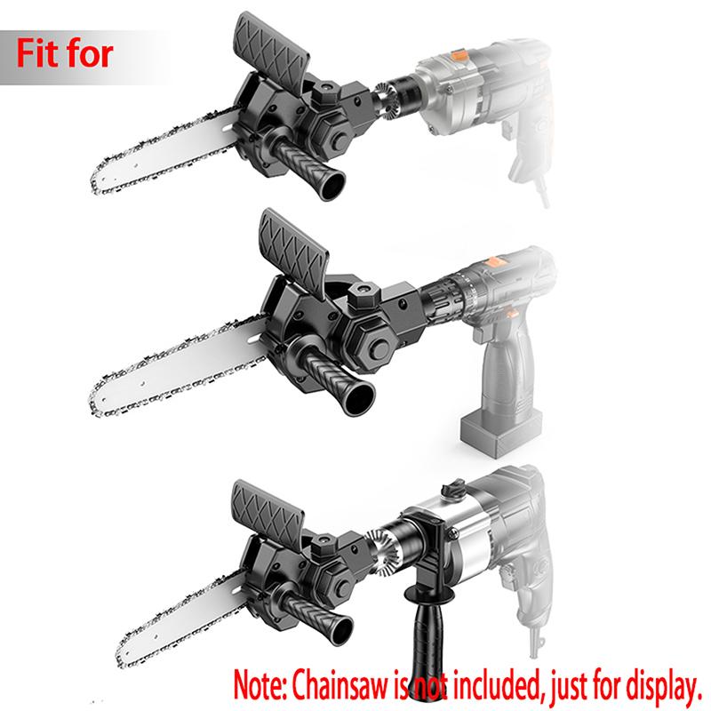 4/6 Inch Electric Drill Modified To Electric Chainsaw Tool Attachment Electric Chainsaws Tool Woodworking Cutting Tool