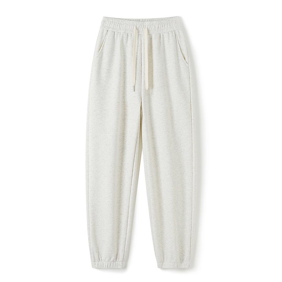 Han Shu Jia Autumn/Winter Fleece-Lined Sweatpants - Casual, Thickened Pair for Couples (H8018)