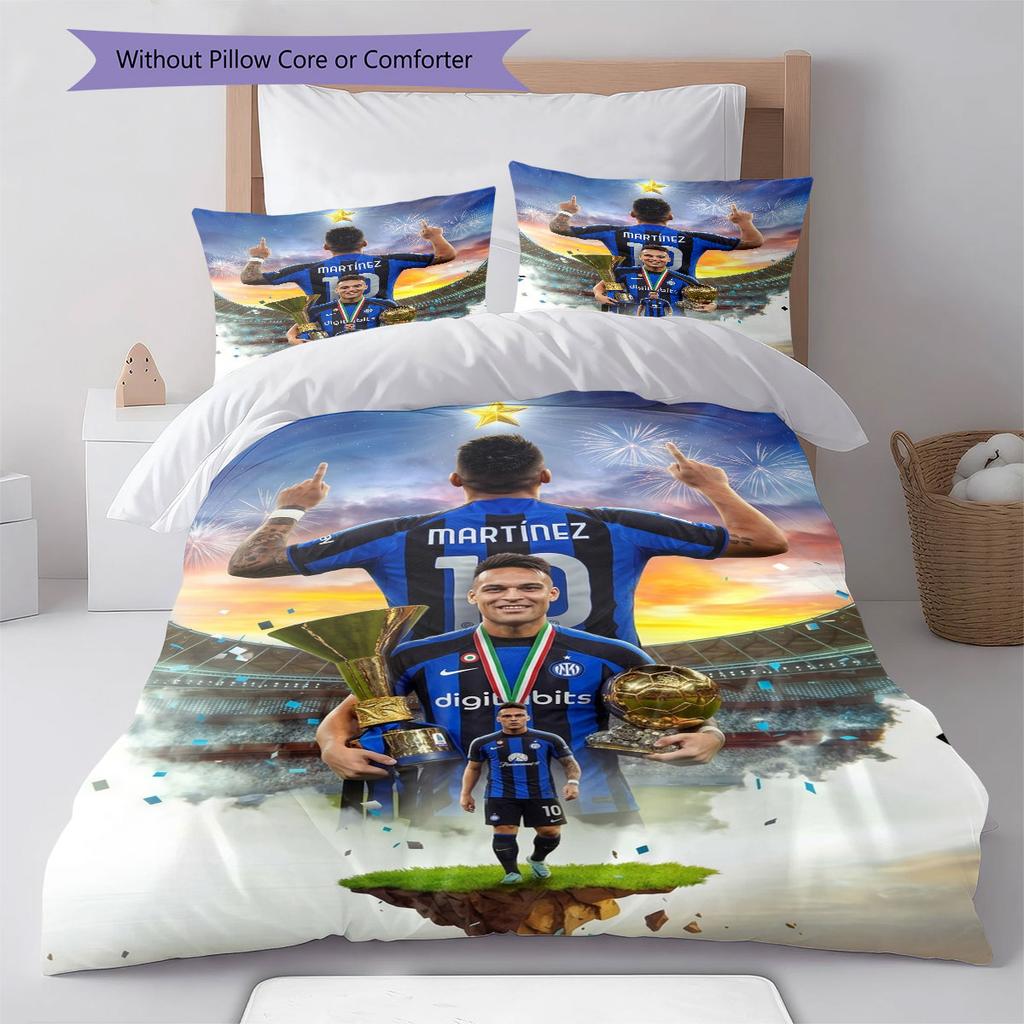 LY Poster Bettwäsche Steppbett Set Bettbezug Kissenbezug Heimdekoration Geburtstagsgeschenk (1 Bettbezug + 2 Kissenbezüge, ohne Füllung)