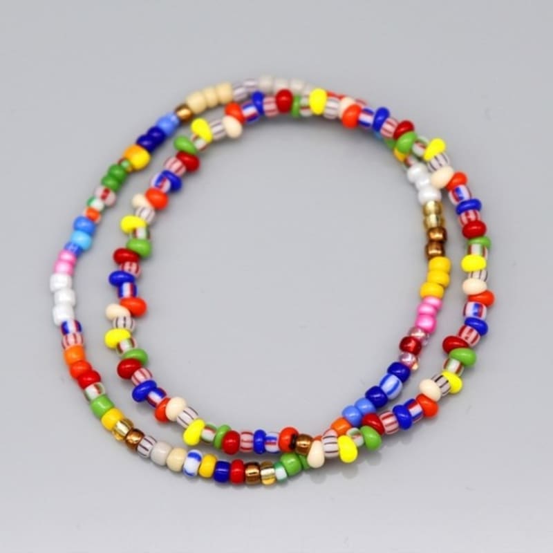 BONBEAU Mix and Match Layered Candy Beads Bracelet