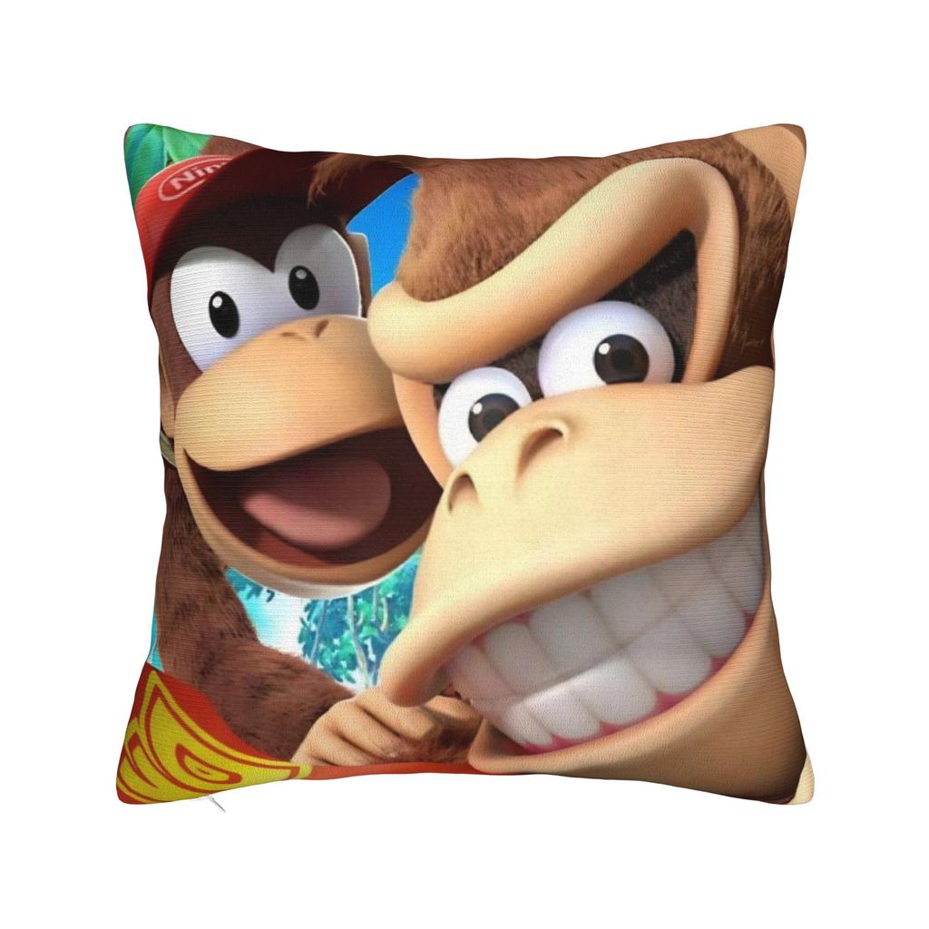 Decorative Pillowcases Donkey Kongs Bananza Games Merch Home  Throw Pillow Case Cover Drop Shipping Multiple Sizes