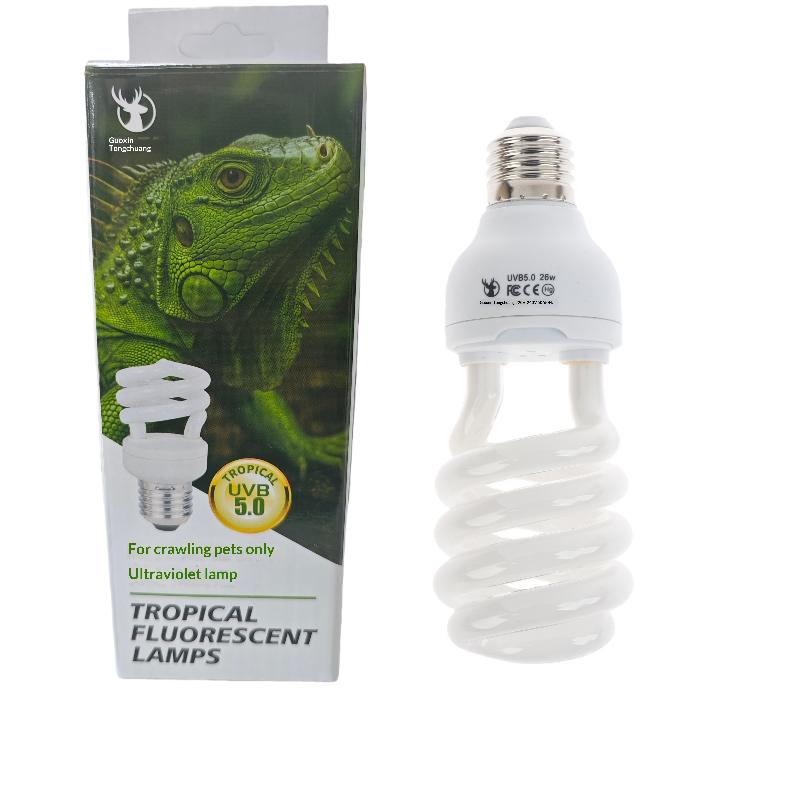 1 ks Lampy pro vyhřívání želv, ještěrek, hadů a plazů 13W/26W UV paprsky Energeticky úsporné světlo pro prohřívání terária 5.0 10.0 UVB lampa pro plazy