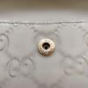 Used GUCCI Gucci GG Long Wallet Leather GD Hardware Guccissima White