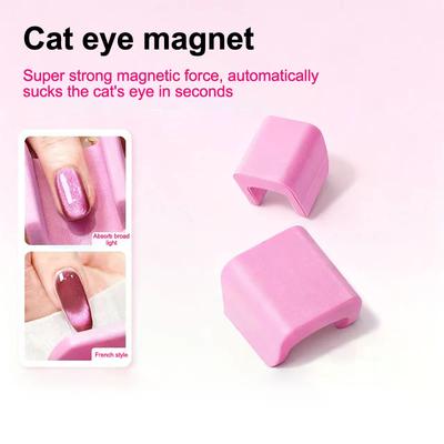 Aimant Magnétique Automatique Oeil de Chat Cube Aimanté Clous Fort 5D Nail Art Pour Vernis Gel UV Clous Art Design