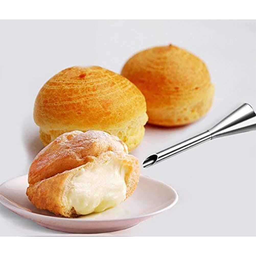 3 st/set Rostfria Spritstyllar för Gräddpuffar Bakverkstips Spritstyllar Cupcake Tårta Dekoreringsverktyg