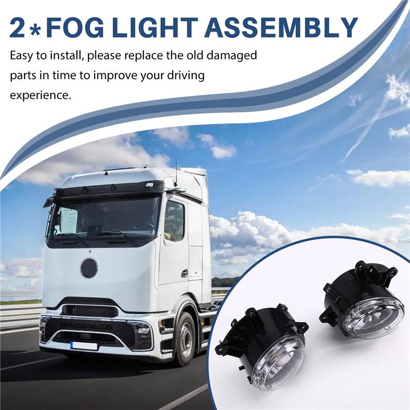 A58X-Fog Light Assembly Front Bumper Foglamp Fog Lamp Foglight For Benz Actros MP4 Truck 2011- Part Numbers 9608200556 96082