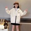 Girls' Spring Autumn Long Ears Hooded Thickened Sweatshirt - Kids' Top