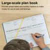 2026 Large Hardcover Planner with Spacious Writing Space Weekly Vertical Layout Portable Planner Book for Efficient Time Management And Goal Planning