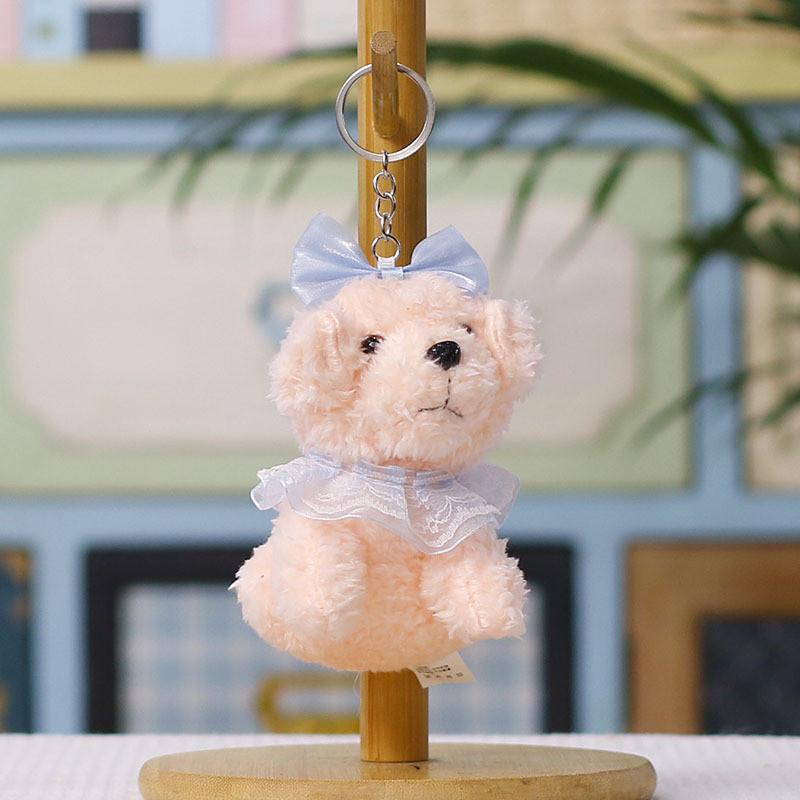 Plush Teddy Dog Keychain With Soccer Design For Kids And Teens Gift