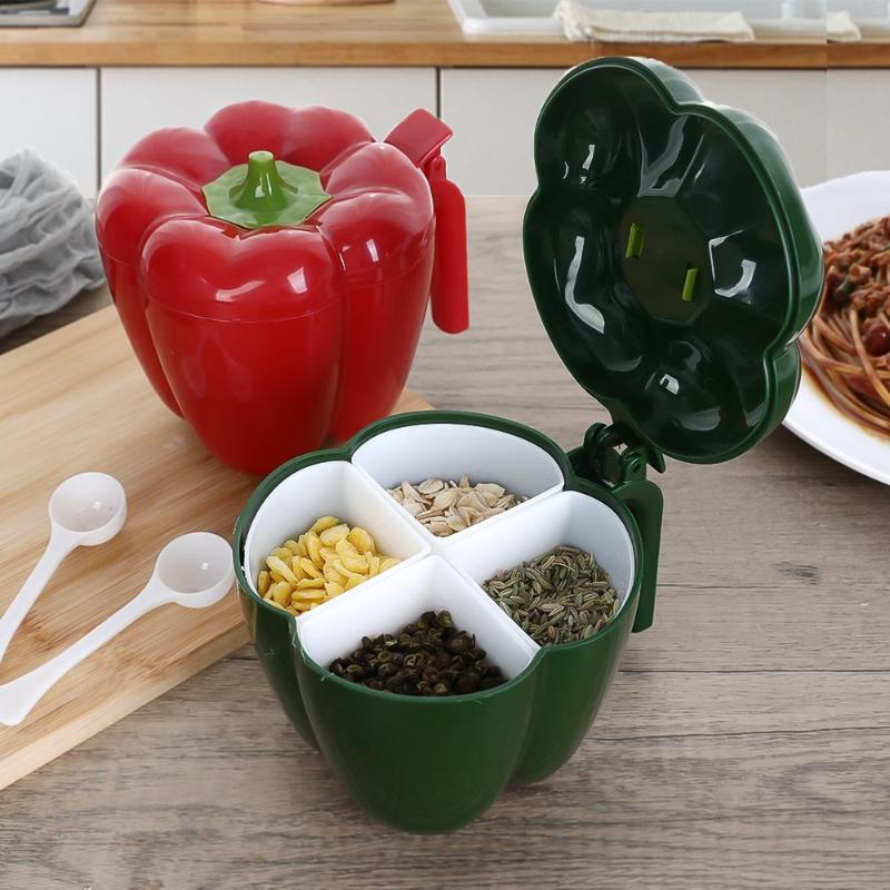 1 Pezzo Plastica Creativo Contenitore Barattolo Condimenti Organizer Porta Spezie Esterno Campeggio Bottiglia Condimenti Set Gadget Cucina.