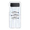 Transparente Handyhülle für Samsung Galaxy Z Flip 3 4 5 6 7 Harte Falt-PC Z Flip3 Flip4 Hülle Sardinen Wasserprodukt
