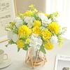 Artificial Flowers Fake Silk Hydrangea Rose Home Room Table Vase Decora Festival Wreath Wedding Bouquet Party Gifts Accessories