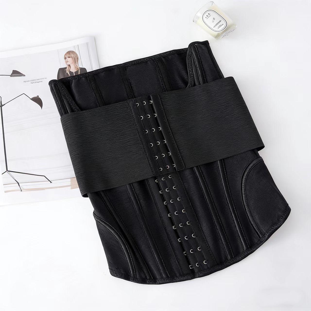 New Colombian Post Surgery Cincher Waist Trainer Steel Bones Detachable Belts Adjustable Waist Trimmer with Hook and Eye Closure Xxs