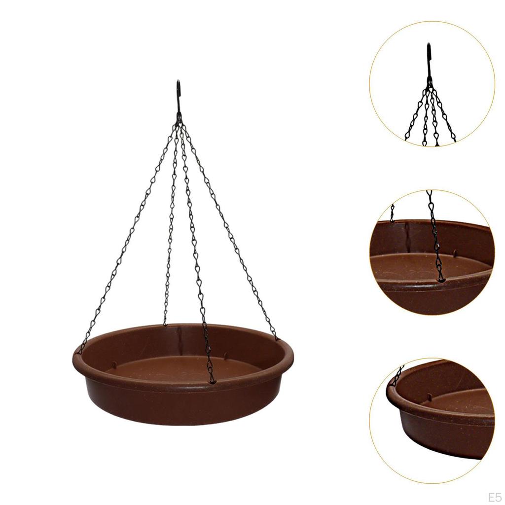 Vogelfuttertablett zum Aufhängen im Freien, wird mit Haken- und Kettenzubehör geliefert