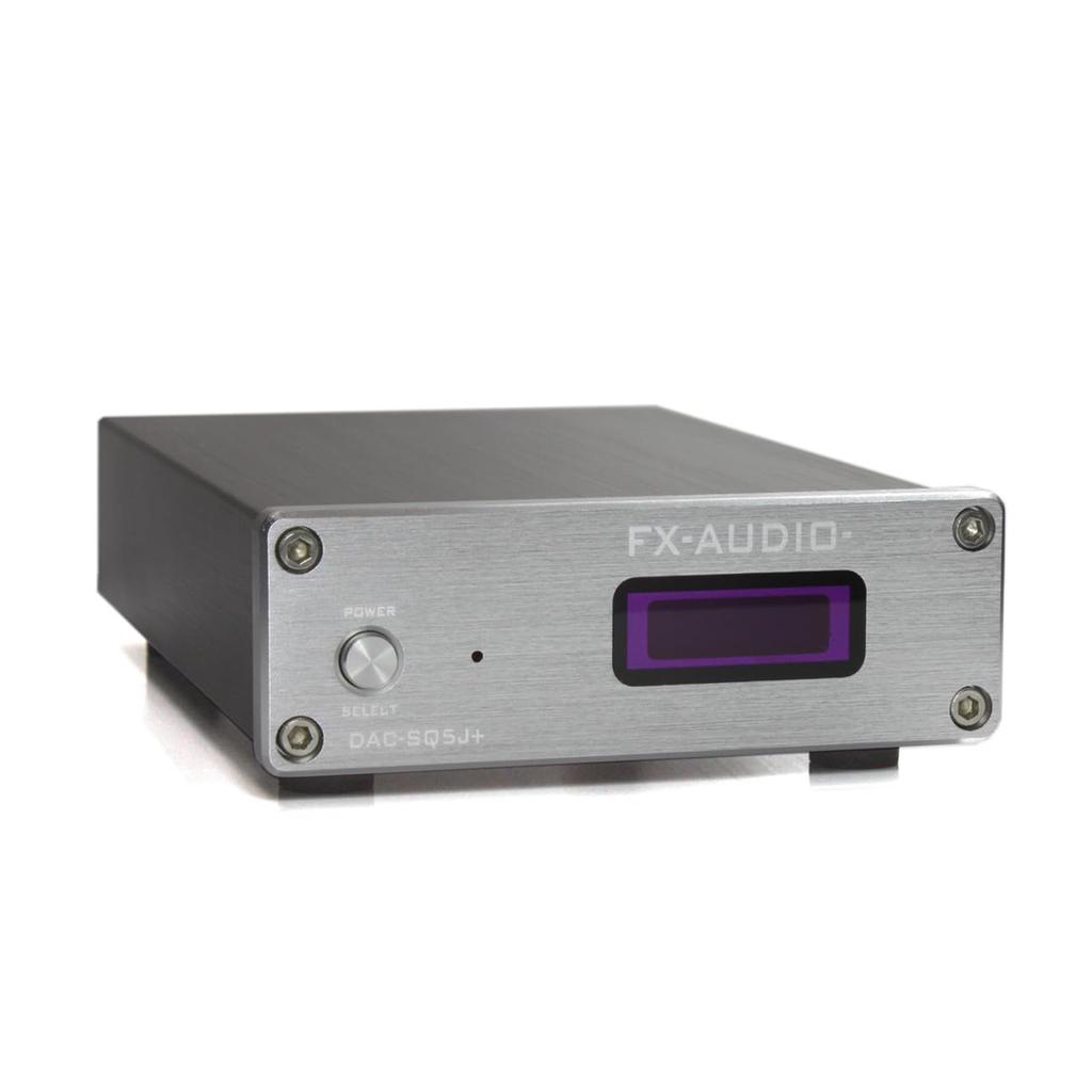 FX-AUDIO-DAC-SQ5J+ [Silver] Burr-Brown PCM1794A Hi-Res DAC with USB, Optical, and Coaxial Support, Digital Audio Up To 24-bit, 192kHz