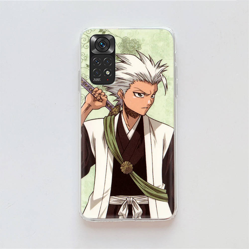 DT26 Bleach Hülle für Samsung A04 A14 A23 A34 A54 M23 M33 M52 M53 Realme 10 9 C30S C35 C55 VIVO Y02S Y21 Y33S Y51 X80 Pro Klare Hülle