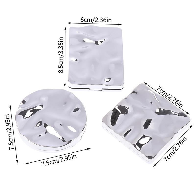 Zweiseitiger Kleiner Spiegel für Frauen Tragbar Faltbar Handheld Kann Stehen Mini Kosmetikspiegel Hochauflösender Spiegel Kosmetikwerkzeug