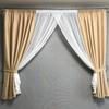 Perdele scurte moderne din tul pentru dormitor Voile elegante din tul poliester perdea transparentă pentru camera de zi Camera copiilor ALBO 400x170 cm