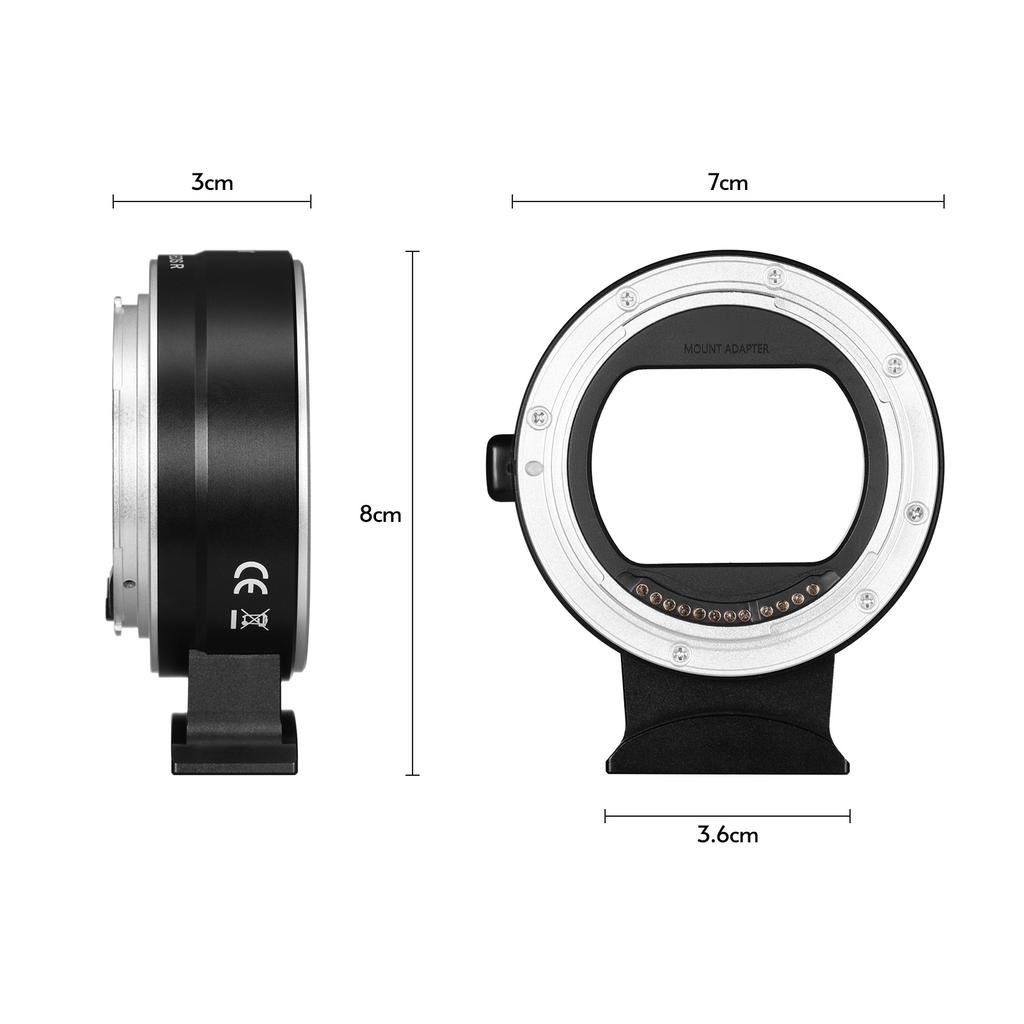 Camera Lens Adapter Ring Autofocus IS Image Stabilization EF EF S Lens to R RF Mount Adaptor for Full Frame Cameras