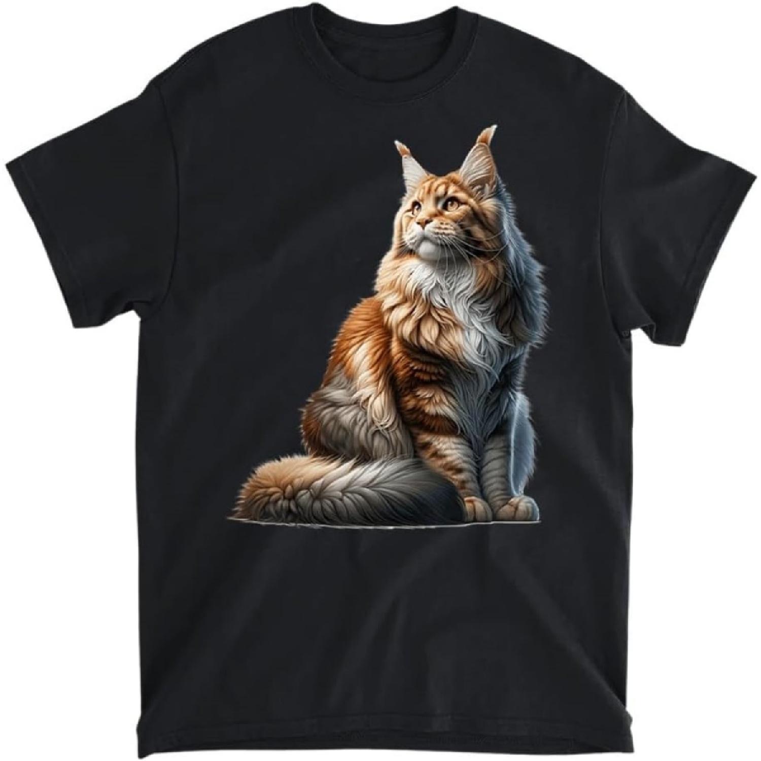 

Maine Coon Design Maine Coon Cat T-Shirt, Tank Top, Long Sleeve, Sweatshirt, Hoodie Men Women Kids Made in Canada Black XXXXXL різнокольоровий