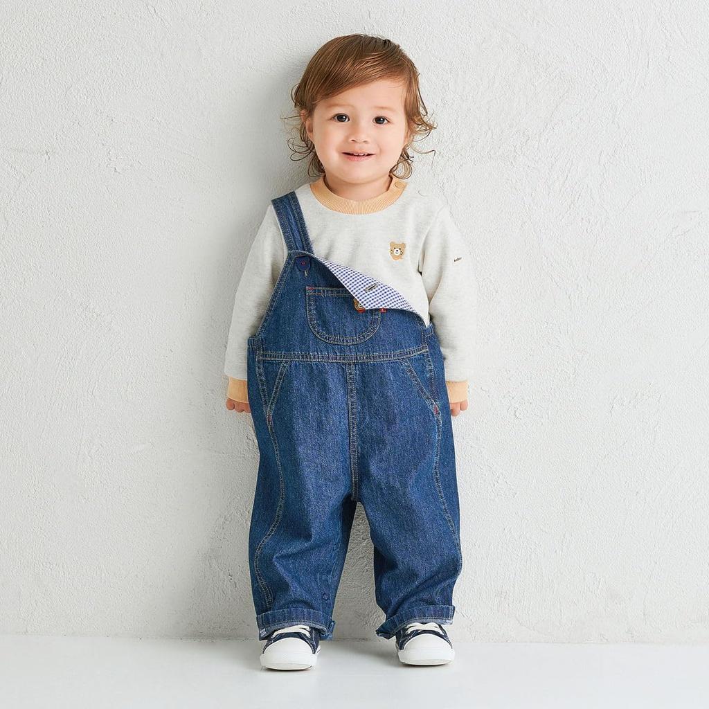 MIKIHOUSE HOT BISCUITS Sweatshirt Boys Girls Baby Kids Clothing Gray 80cm 70-5602-688