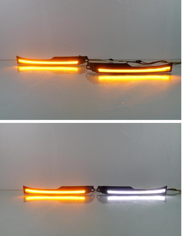 LED Daytime Running Lights Headlight Eyebrows for 2006-2009 Toyota 4Runner
