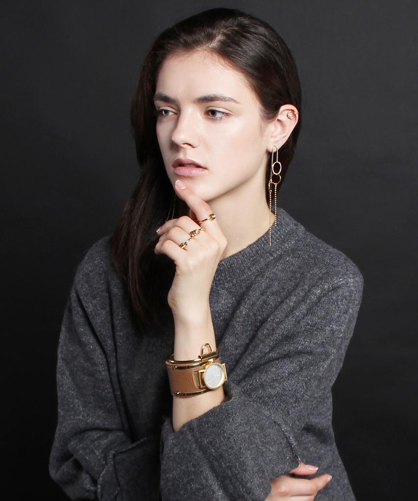 De La Lune Landscape Earrings [Dl16Fwer01Gdf]