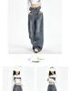 Wide-Leg American Style Retro Jeans for Women - Spring/Autumn 2026 Collection - Relaxed Fit, Baggy, and Floor-Length
