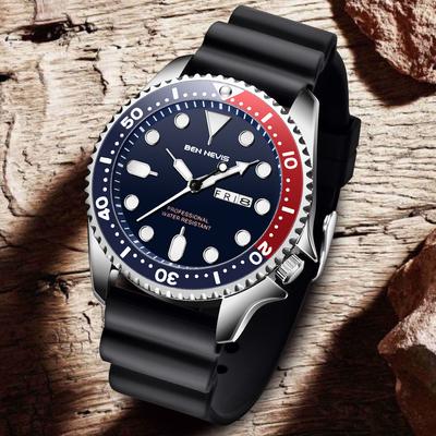 Silicone Outdoor Sports Calendar Luminous Men's Quartz Watch Business Fashion Top Brand Luxury Date Week Waterproof Watch