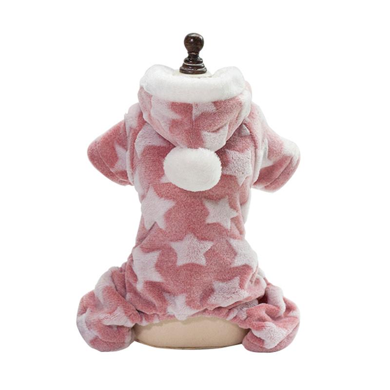 Autumn Winter Soft Fleece Pet Dog Pajamas Jumpsuit for Small Dogs Shih Tzu Yorkshire Puppy Cat Clothes Warm Pullover Pets Clothi