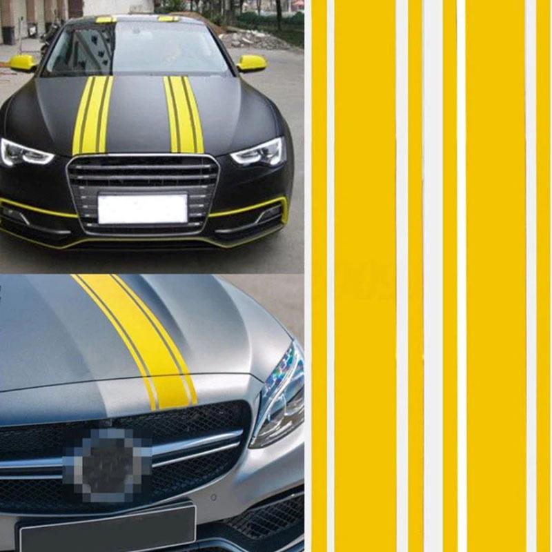 Racing Stripes Modified Car Hood & Body Stickers