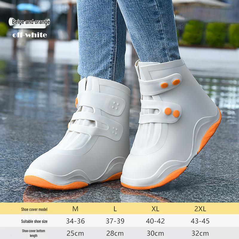 Silicone Waterproof Non-Slip Overshoes for Adults & Children: Anti-Fouling, Thick, Wear-Resistant, Portable, Easy On/Off Rain Boot Covers