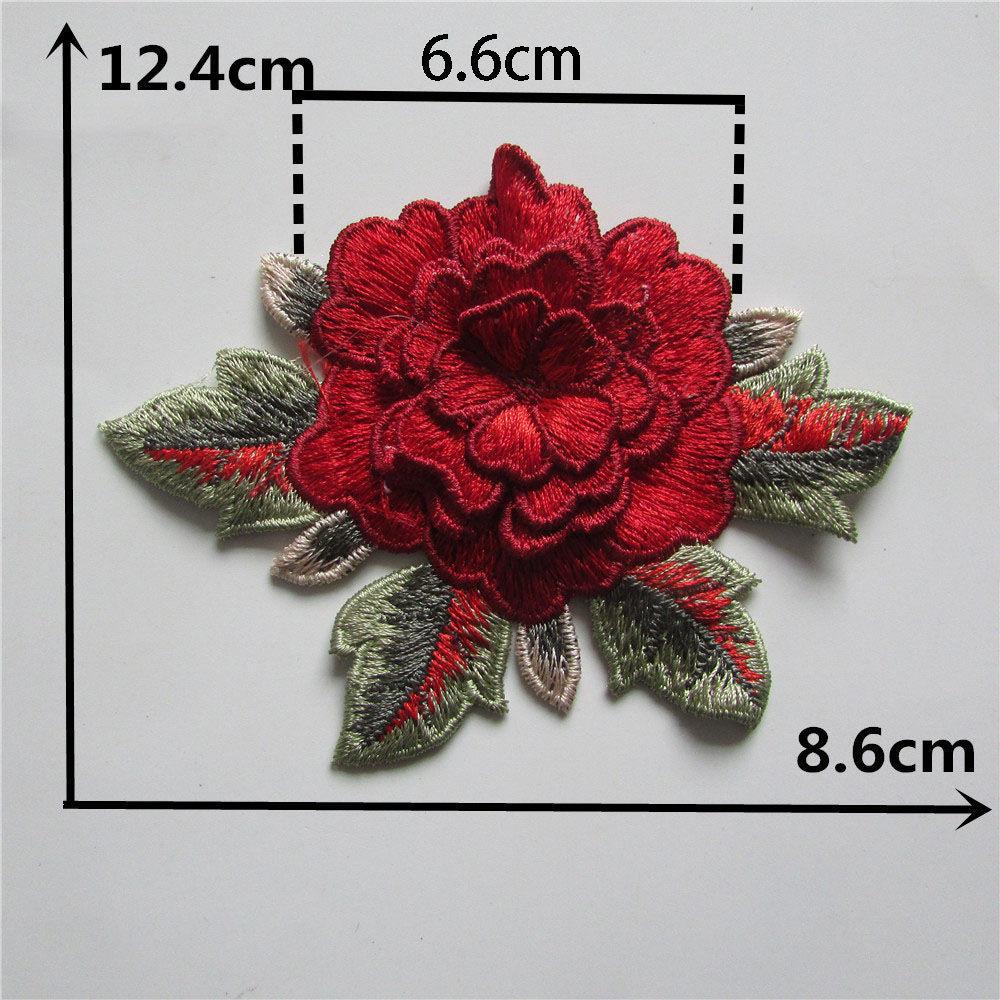 Red-Green I Polyester Embroidery Colored Embroidered Collar Sewing Decoration Wedding Dress Cheongsam Dress Clothing Accessories