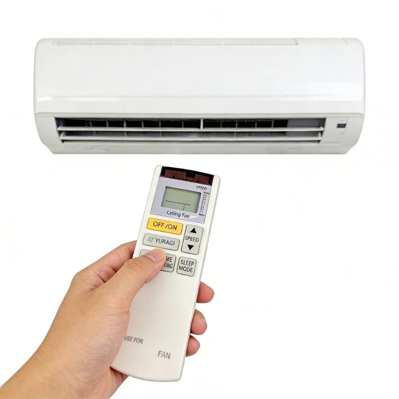Ersatz-Ventilator-Fernbedienung aus Kunststoff, einfache Installation für Zuhause/Büro