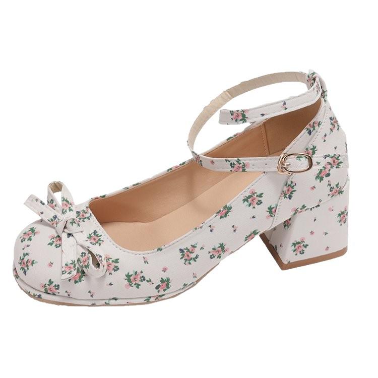 Mary Jane bag head sandals women's summer wear 2025 new French beautiful small heels thick heels not tired feet high heels