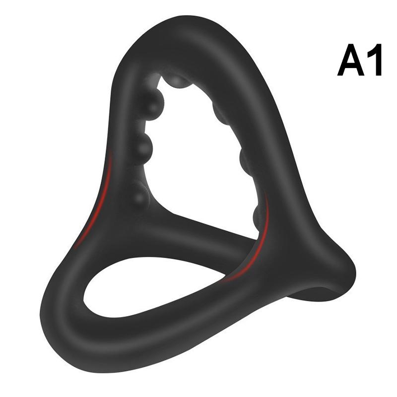 Inele de blocare din silicon Inel de blocare masculin Inel pentru spermă Inel pentru penis Întârzierea ejaculării Inele pentru erecție Jucării sexuale pentru adulți pentru bărbați Blocare Antrenor de spermă