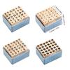 30Pcs Wood Craft Stamp Vintage Scrapbooking Stamp Wood Letter Stamper for Card Making Scrapbooking Journal Planner Albu