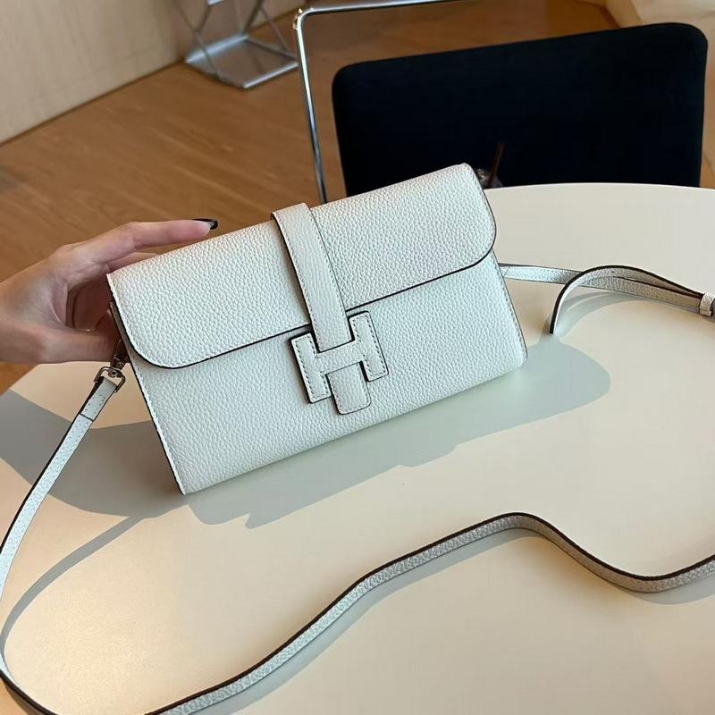 2025 New Leather I-buckle Long Three-fold Wallet First Layer Cowhide TOGO Leather Leather Wallet Cross-border Wholesale Trend