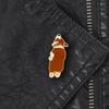 Talos Cute Corgi Dog Enamel Brooch Pin Unisex Denim Jacket Collar Sweater Scarf Badge