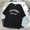 Califrnia Costa Oeste Mulher Carta T Camisa Impressa Casual Engraado T Camisa Para Senhora Unisexinas Topo T Hipster Tumblr Ins Navio Da Gota