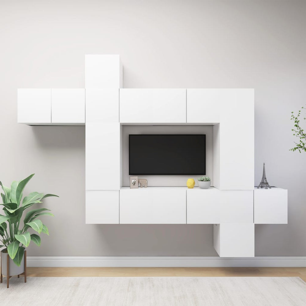 Ensemble de meubles TV 10 pcs  Bois d'ingénierie