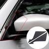 Glossy Piano Black Side Rearview Mirror A-Pillar Sticker For Infiniti G37 07-13