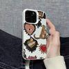 Graffiti Love Pattern Phone Case For iPhone 17 16 15 14 Plus 13 12 11 Pro Max 16E 17 Air XS X XR Matte Bumper Hard Back Cover