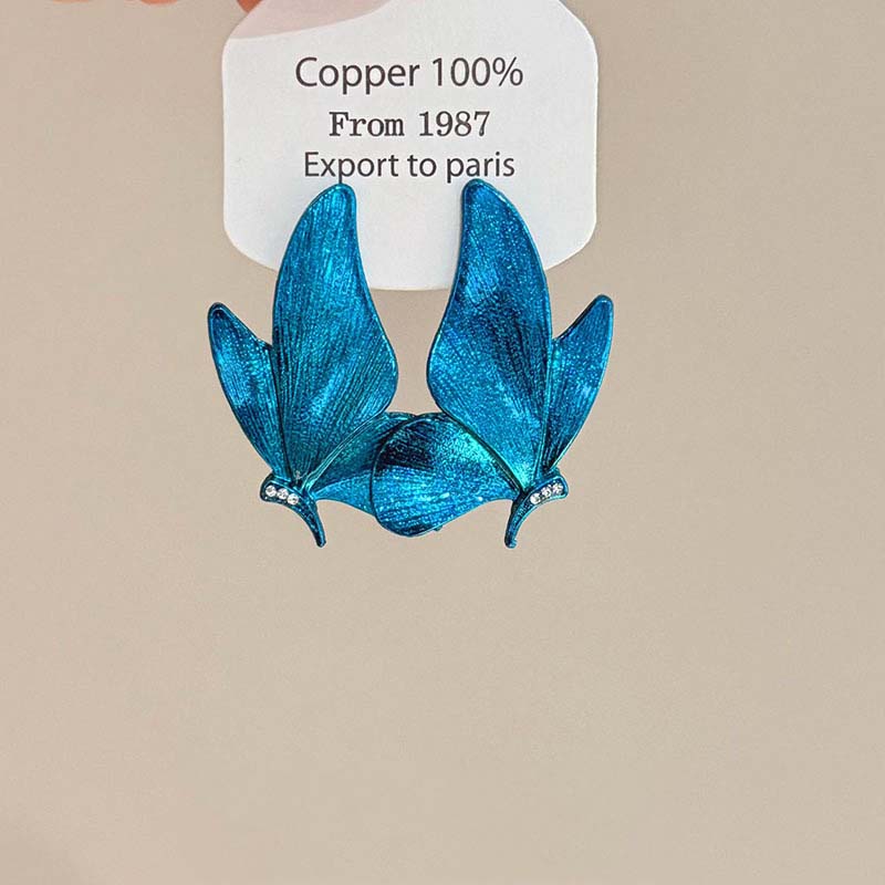 

Butterfly Earrings Colorful Blue Elegant Wings Studs Trendy Vintage Pendant Jewelry Party Fashion Women s Ear Accessories Gifts