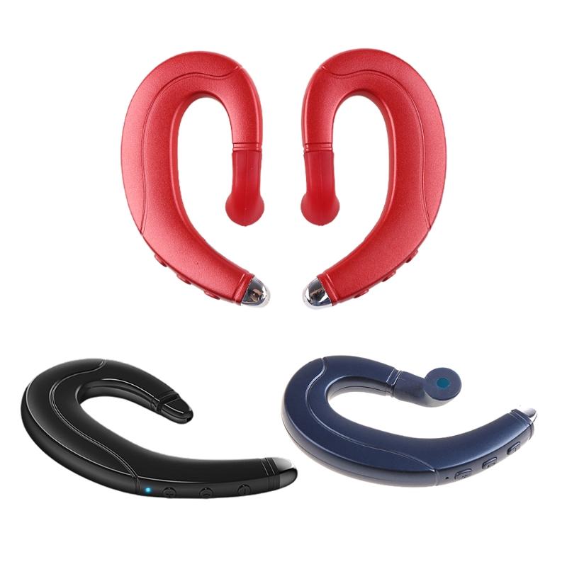 Stereo Ear Hanging Earbud Waterproof Wireless Active Noise Cancellation Earphones Mic Hifi Heavy Bass Sports Running