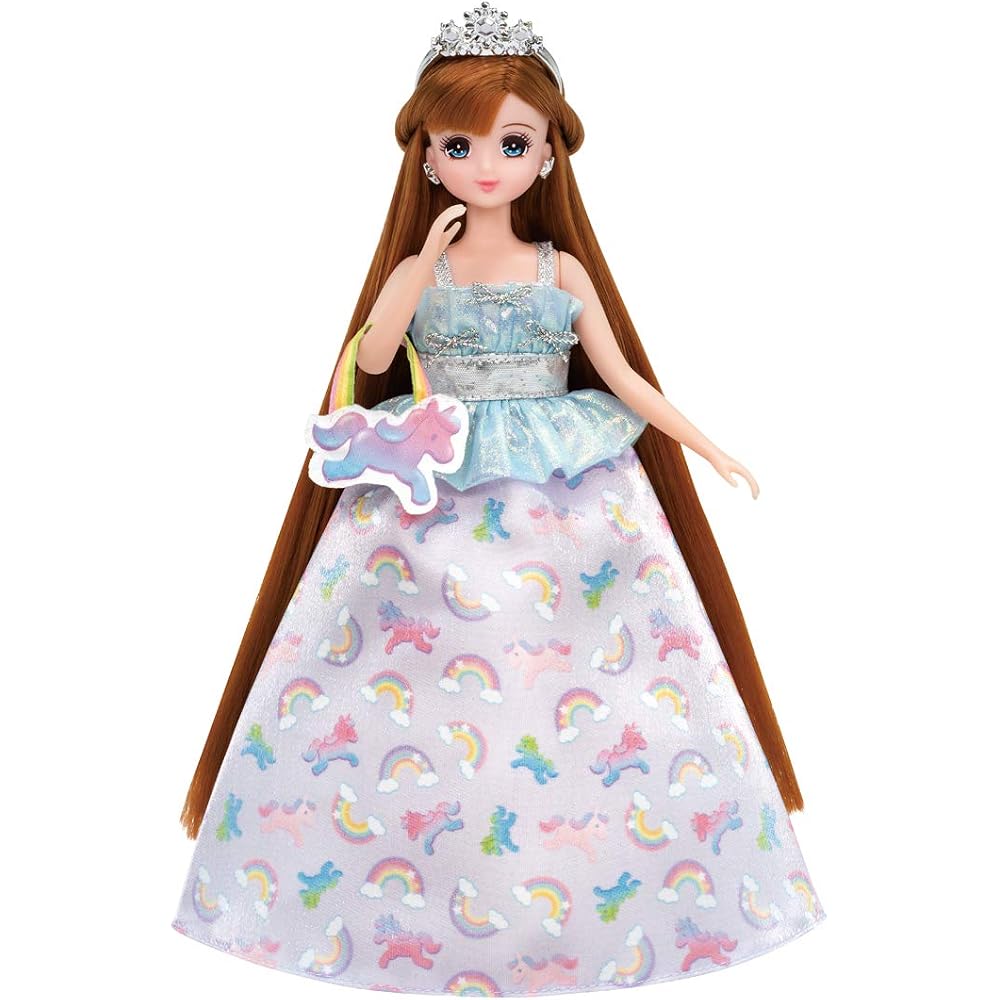 Takara Tomy “Licca-chan Dress Yumeiro Dress Set Yumekawa Rainbow” Dress Up Doll Playhouse Toy 3 Y...
