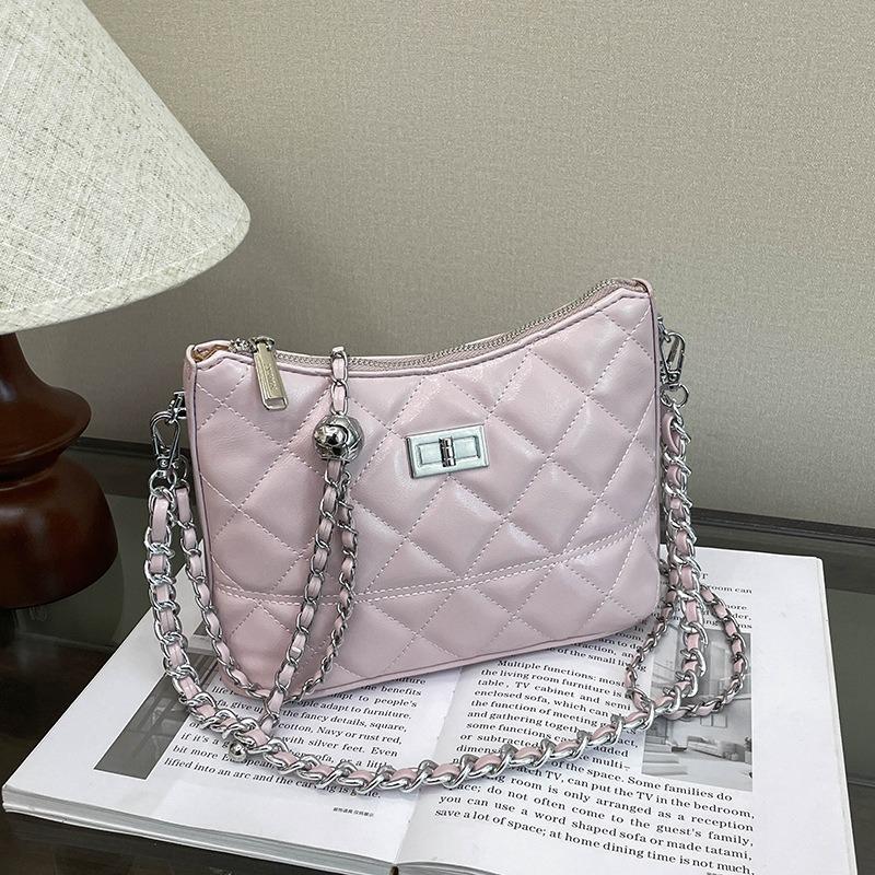 

Niche fashion casual shoulder bag spring trend new personalized armpit bag fashion shoulder messenger bag рожевий