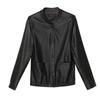 Herbst Neuer Ledermantel Damen Kurzer Ledermantel Lockere und schlanke Damenjacke Skin Shield