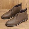Retro Übergröße Desert Boots Herren Stiefeletten Marke Bequeme Lederstiefel für Herren