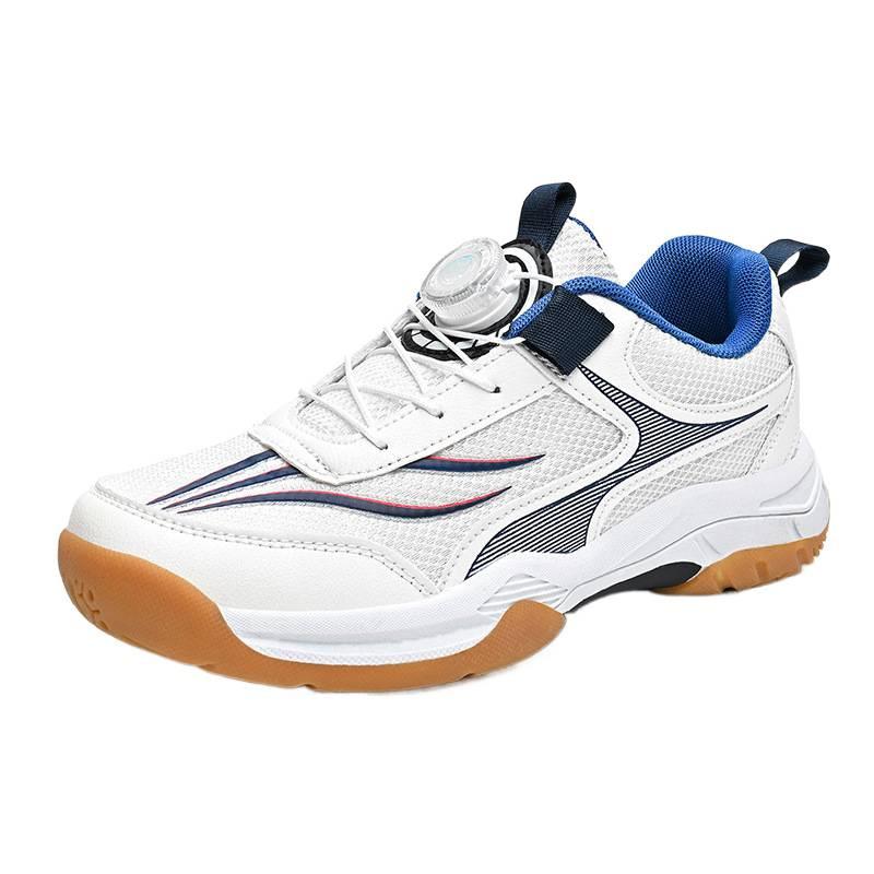 2025 Children's Badminton Sports Shoes Autumn Volleyball Shoes Rotating Buckle Boys Table Tennis Girls Tennis Shoes